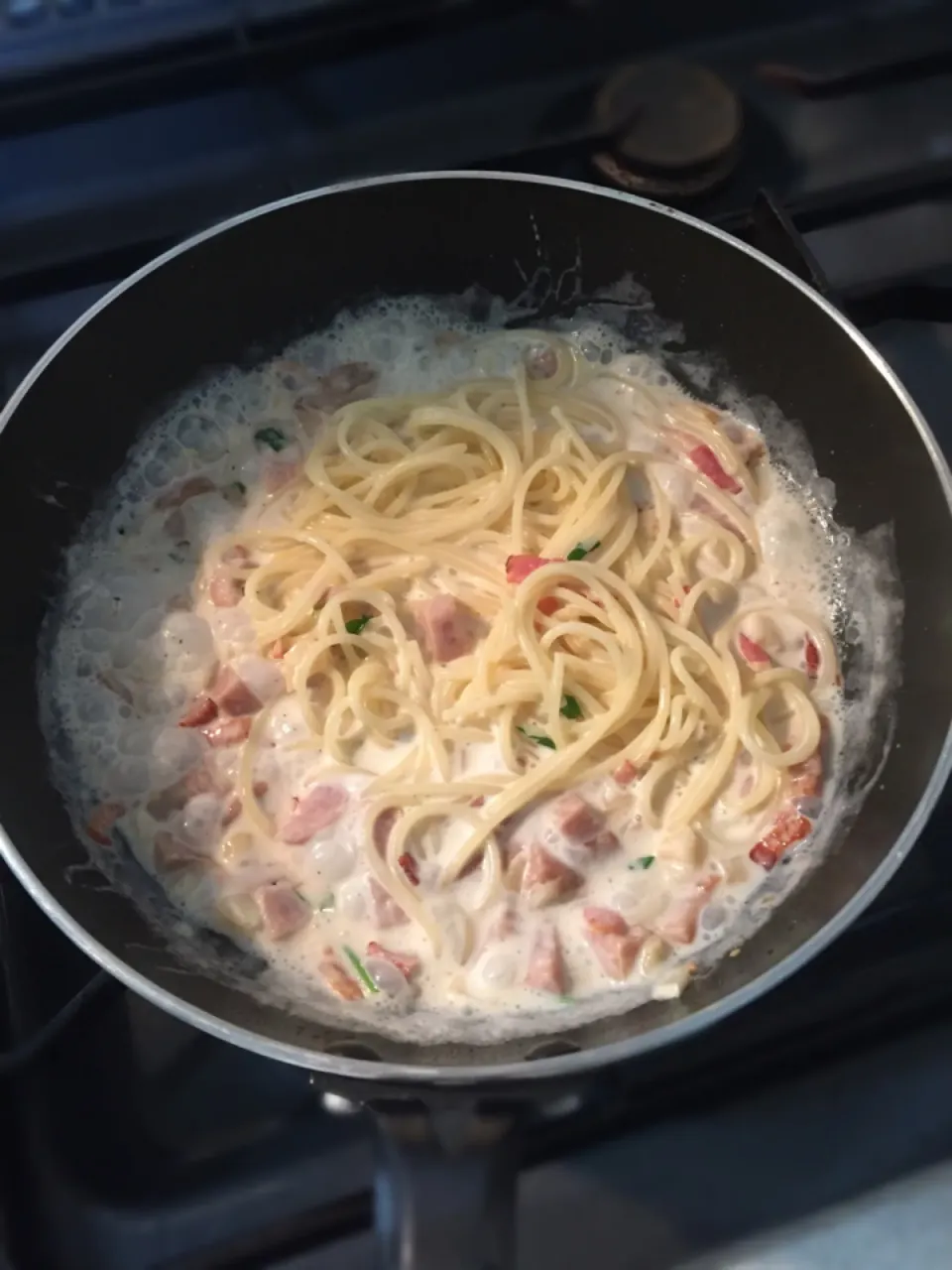 Creamy Garlic Pasta|joさん