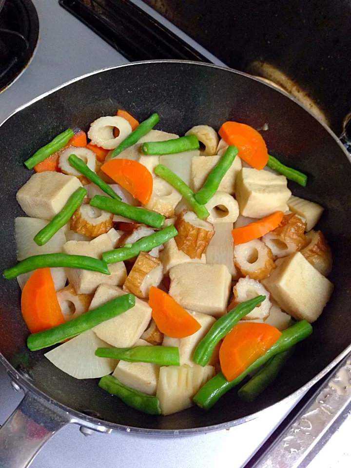 高野豆腐と野菜の煮物|つばりん亭さん