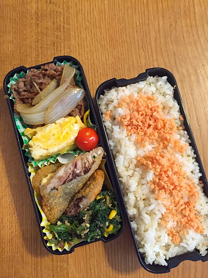 Snapdishの料理写真:今日のパパ弁ー6月24日|hatabowwyomeさん