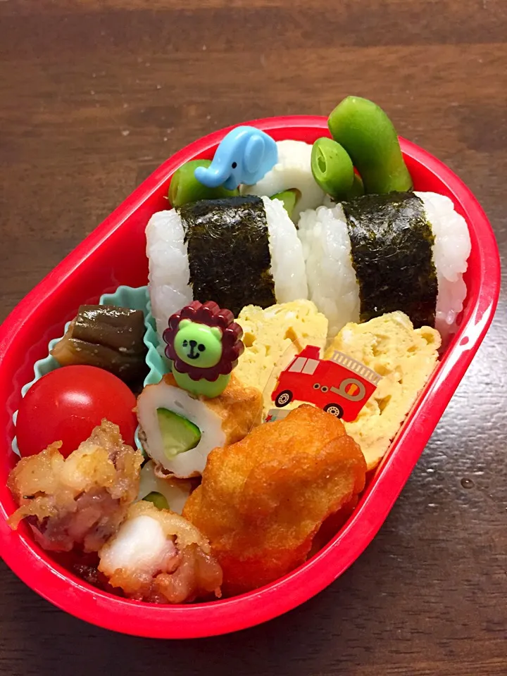 チキンナゲットとタコのから揚げ弁当|kiicoさん