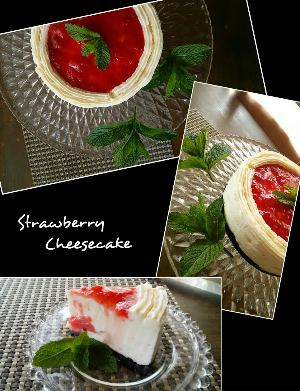 Snapdishの料理写真:🍓🍓いちご祭り🍓🍓まだ～(笑)レアチーズケーキver.|みゆきさん