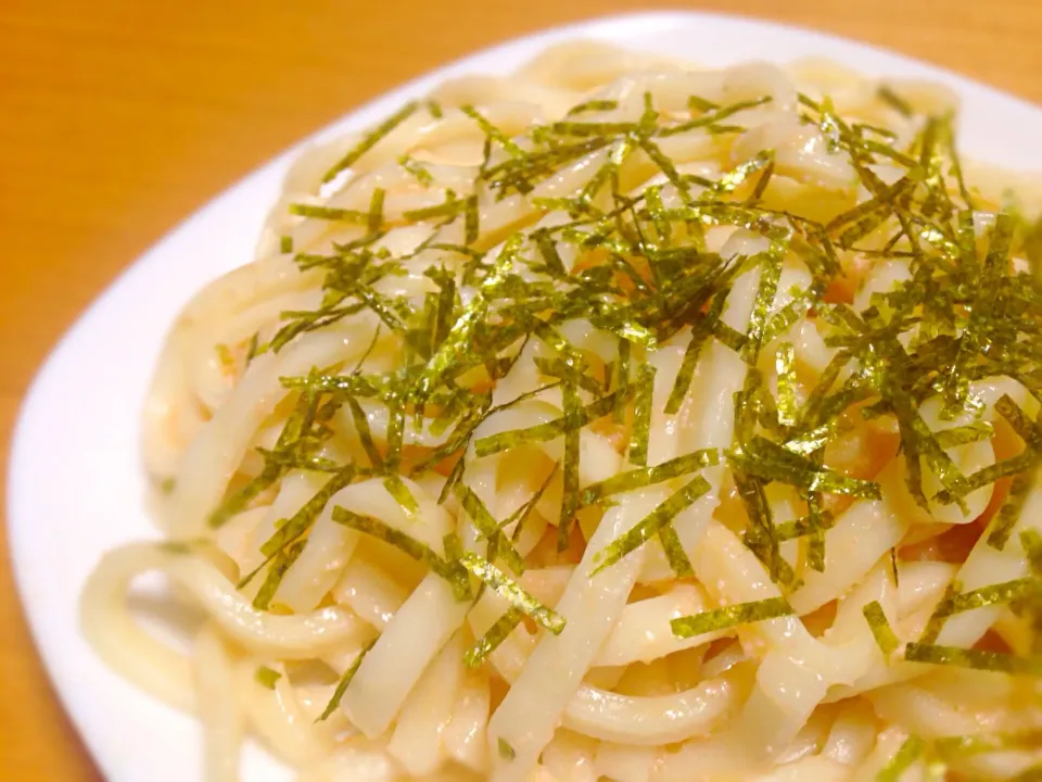 パスタソースで作る？明太焼うどん #楽天レシピ|きちさん