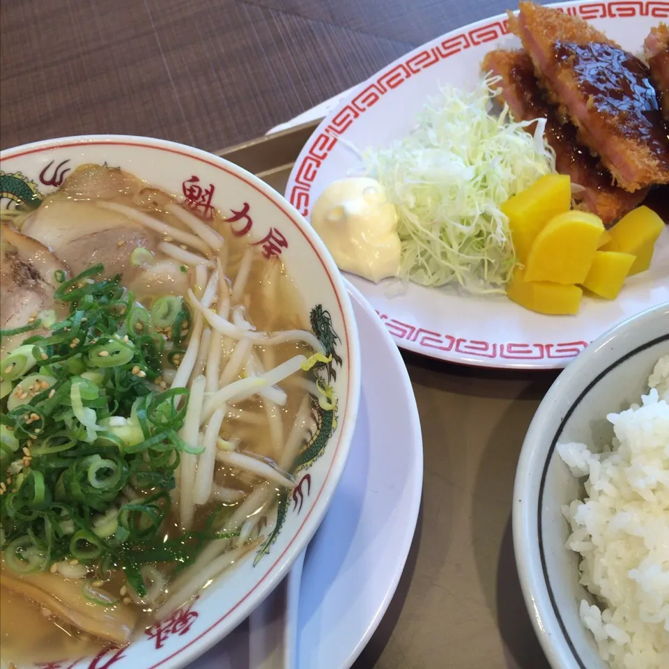 塩ラーメン、ハムカツ定食|Masさん