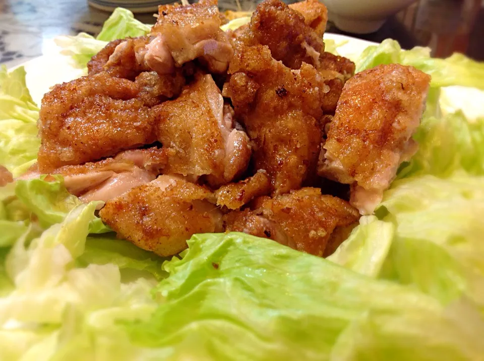 鶏のモモ肉唐揚げ〜🐥😋|アライさんさん