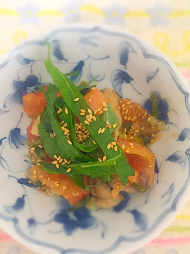 トマトと豚肉の炒め物|るるさん