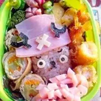 Snapdishの料理写真:過去に作ったキャラ弁 ワンピース|harukazemamaさん