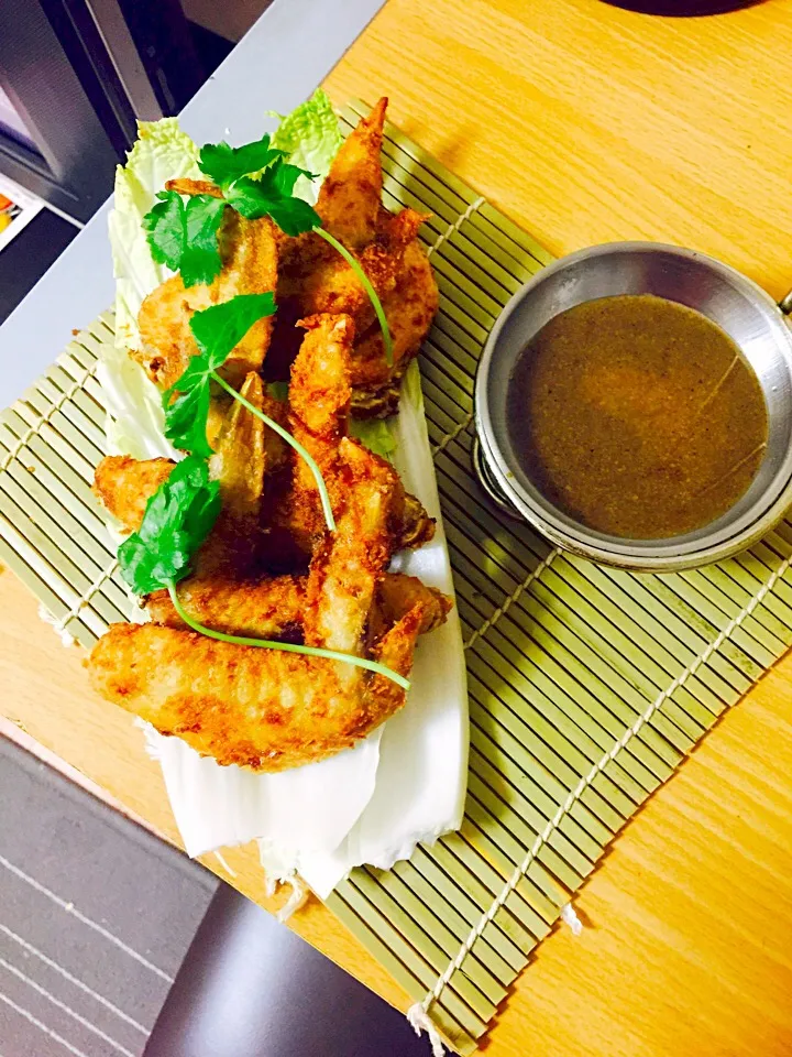 Fry chicken wing Tomas sauce|Jefferson M. Macalindongさん