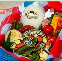 キャラ弁:妖怪ウォッチ！ウィスパー&カブキロイド弁当