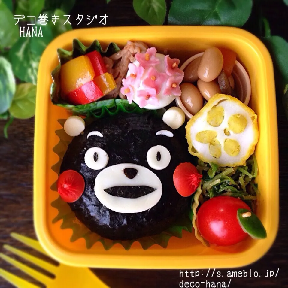 『あじさいとくまモン』の子ども弁当|さとみ (satomi_foodart)さん