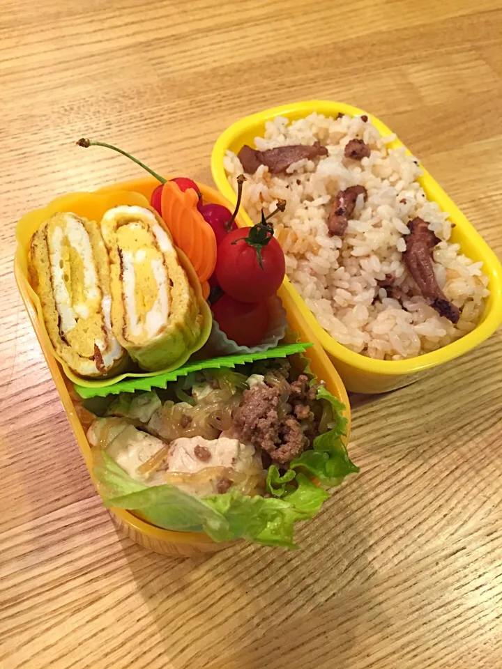 たこ飯と肉豆腐弁当|myusicさん