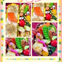 Snapdishの料理写真:愛妻弁当🍱息子弁当|Bigmamaさん