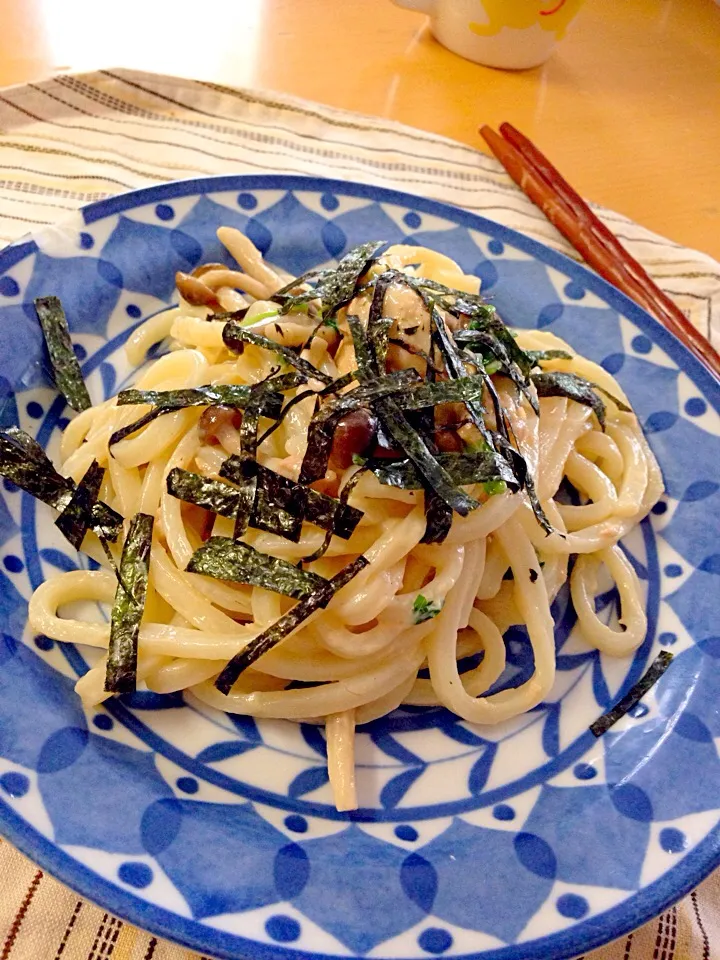 簡単ランチ。焼き肉のタレとマヨで。|ゆきさん