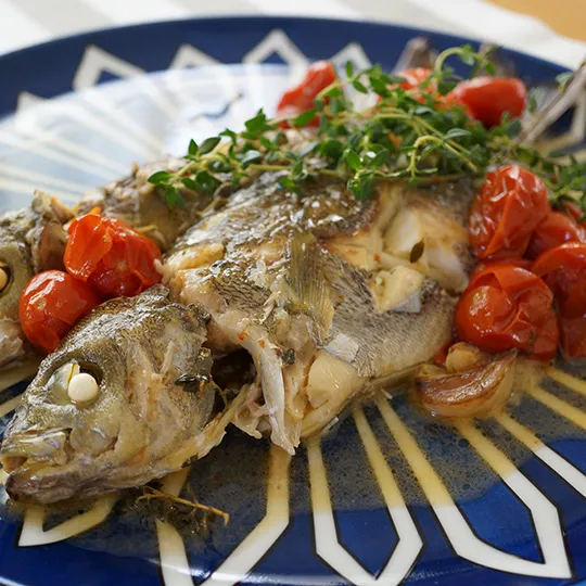 圧力鍋で作った、フレッシュトマトとイサキの簡単煮込み|Wonder chefさん