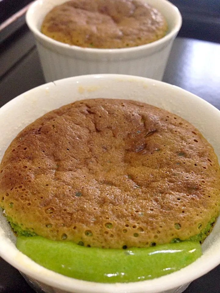 Snapdishの料理写真:Matcha Molten Lava Cake|Maria Sofia Jonanovicさん