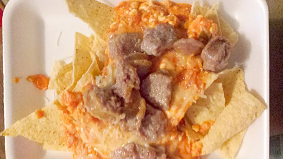 Italian Beer Brew sausage Salsa with Chips|JKさん