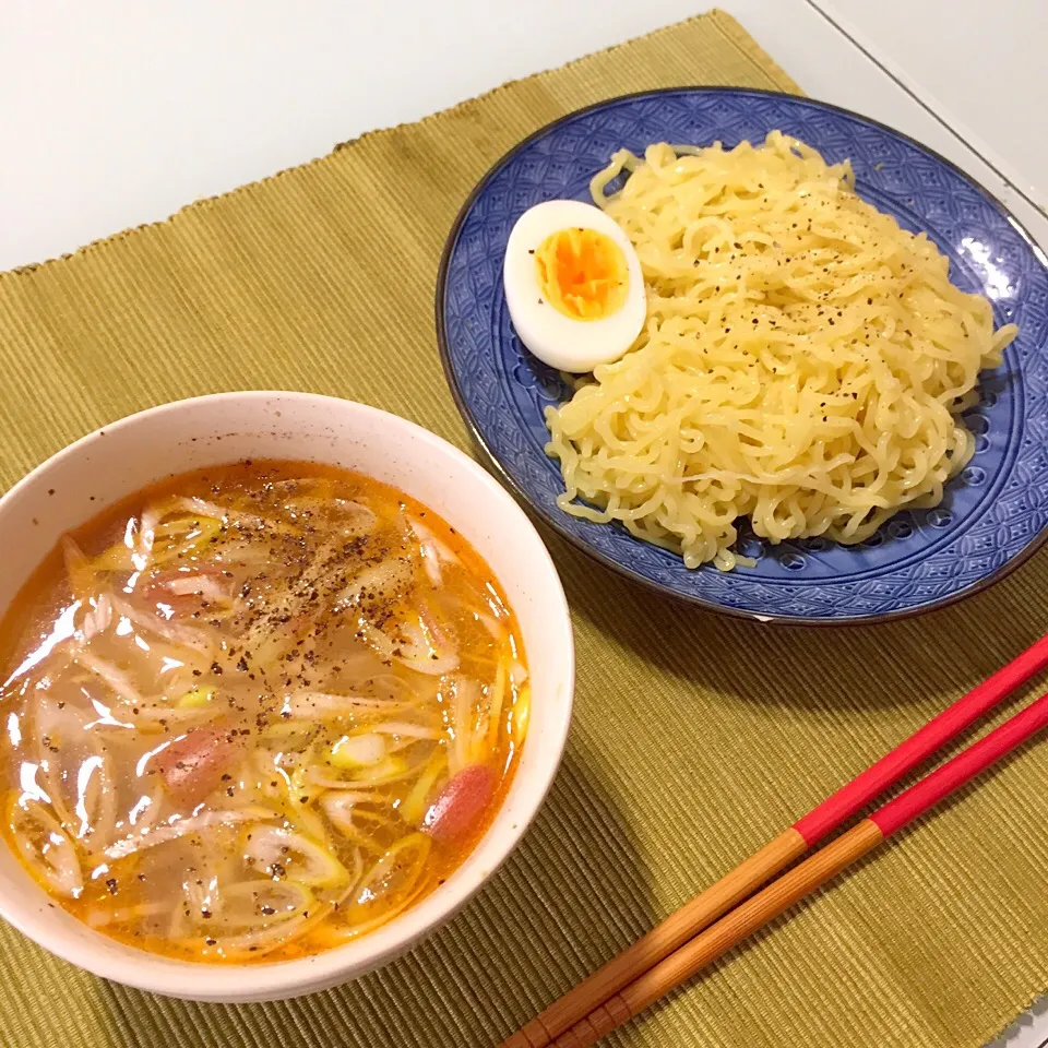 ミョウガのうまうまつけ麺|ぽんさん