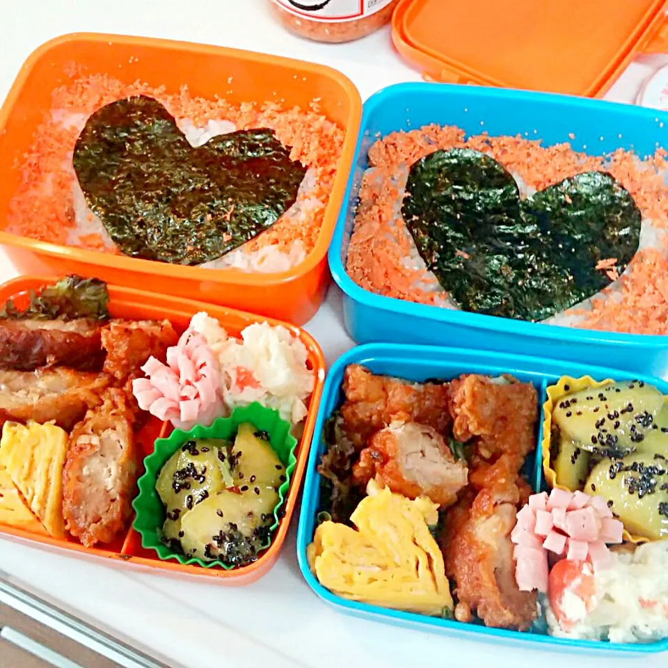 年中と年長の息子たちの弁当
 #弁当 #lunchbox|☆fayerie★フェイリー☆さん