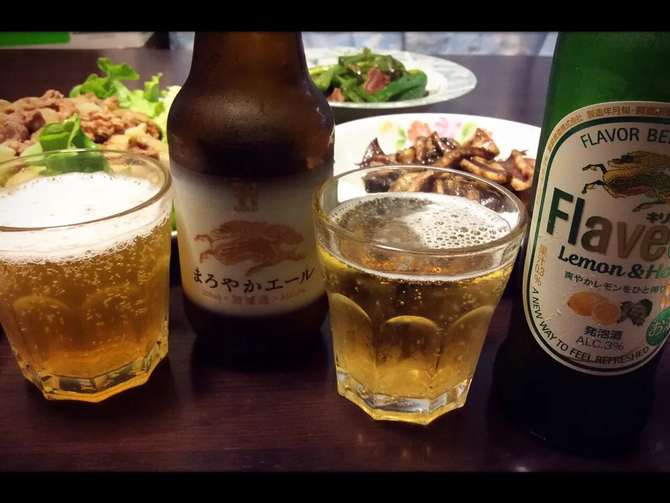 今週もお疲れさま！男の料理で家飲み 豚肉と玉ねぎの生姜焼き、豚タンとピーマンのにんにく塩胡椒炒め、イカのわた炒め 2015.6.26|キラ姫さん