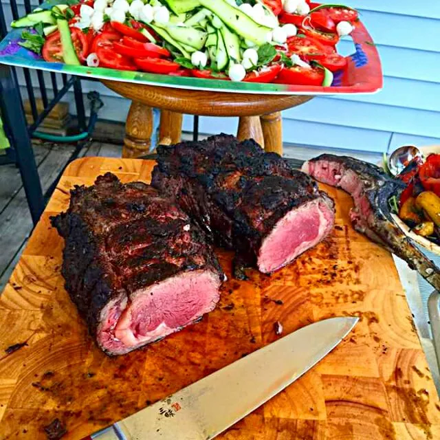 Snapdishの料理写真:ribeye and veggies|CHUENCHAIさん