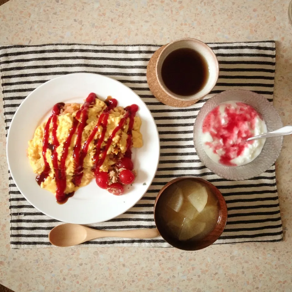 朝ごはん オムライス|はやしさん