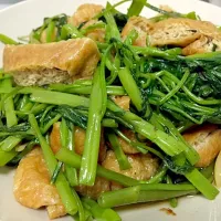 Kangkong with tofu