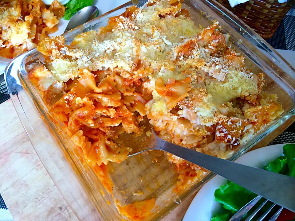 Baked chicken pastina for lunch|Babyluv Cabrera Ocampoさん