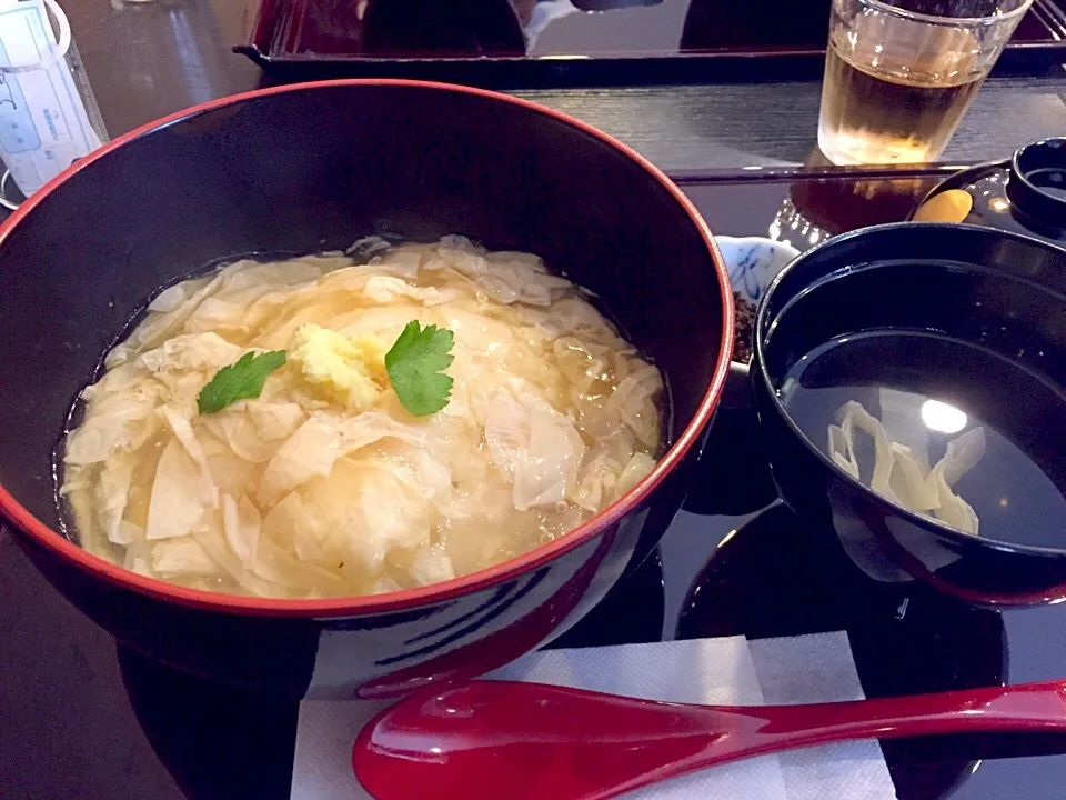 生湯葉あんかけ丼|ふくぷくさん
