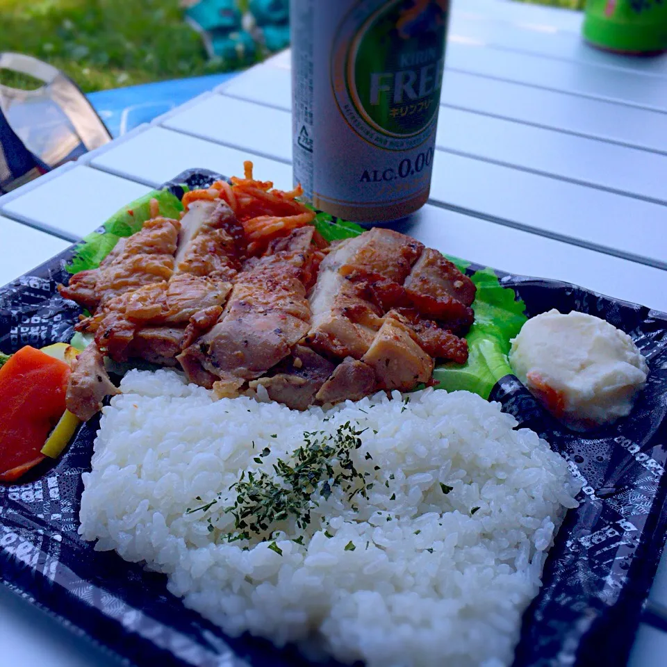 チキンガーリック弁当|さるさん