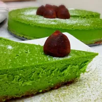 homemade cheesecake greentea 🙆|Christine Liaw 廖品廷さん