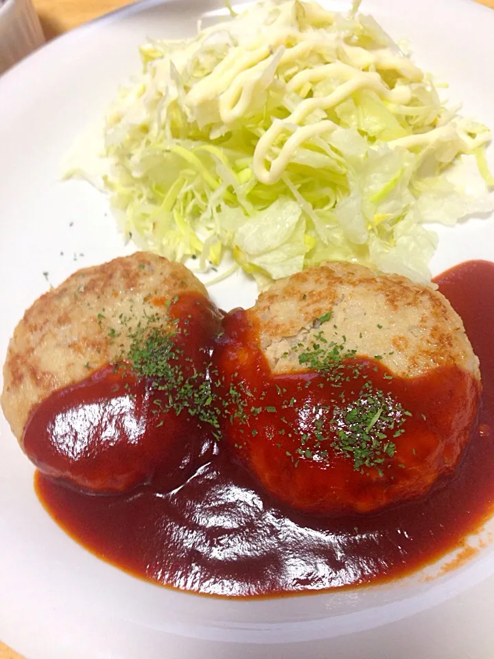 冷凍豆腐でふわふわ豆腐ハンバーグ|めぐまんさん