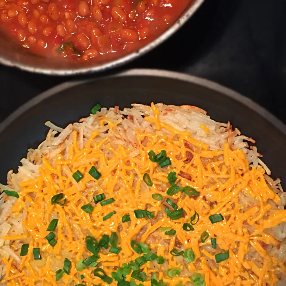 Cheesy Hashbrowns and Beans|T.E.Dennisさん