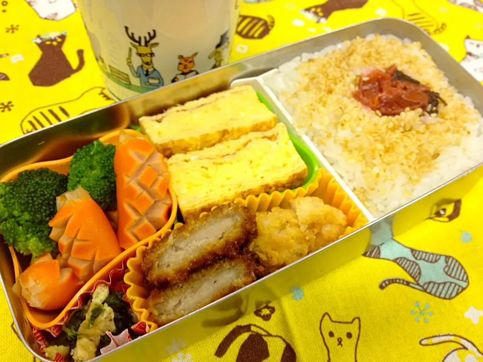 Snapdishの料理写真:闘うオヤジの手づくり弁当『G-BEN』2015.6.29-No.83|石田 雅史さん