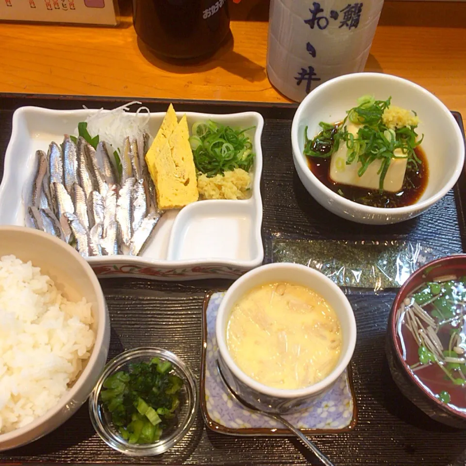 小いわし刺身定食✨|梅花権現さん