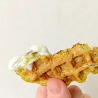 Zucchini waffle ❤︎|Azkinさん