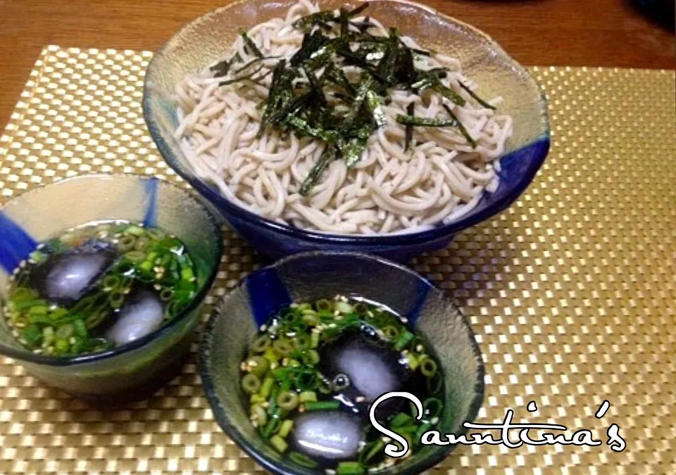 ✨Cold buckwheat noodles for dinner...(zarusoba)...ざるそば(ざる無し！)(*^_^*)✨|🌺Sanntina🌺さん