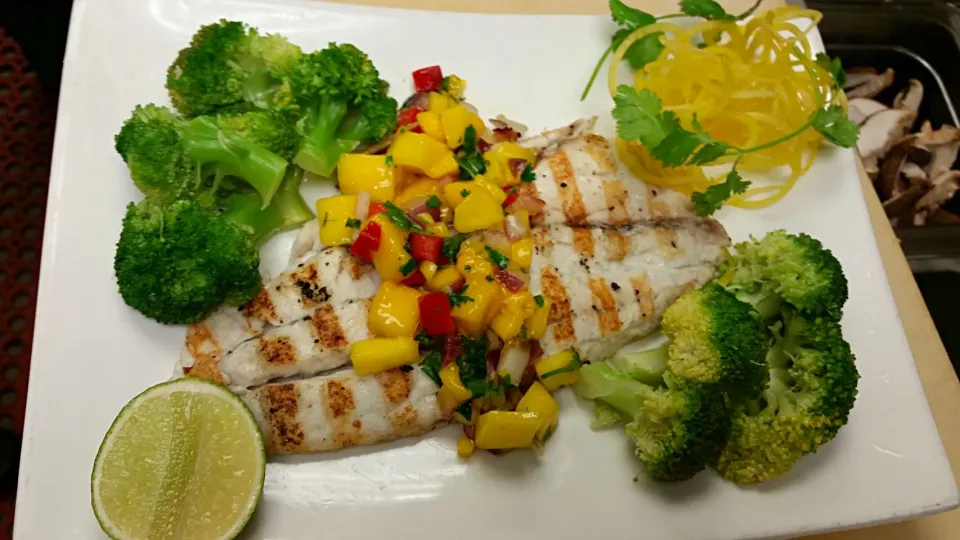 Grill Baramundi with Spicy Mango Salsa #jadeeaterylounge|SONN'Sさん