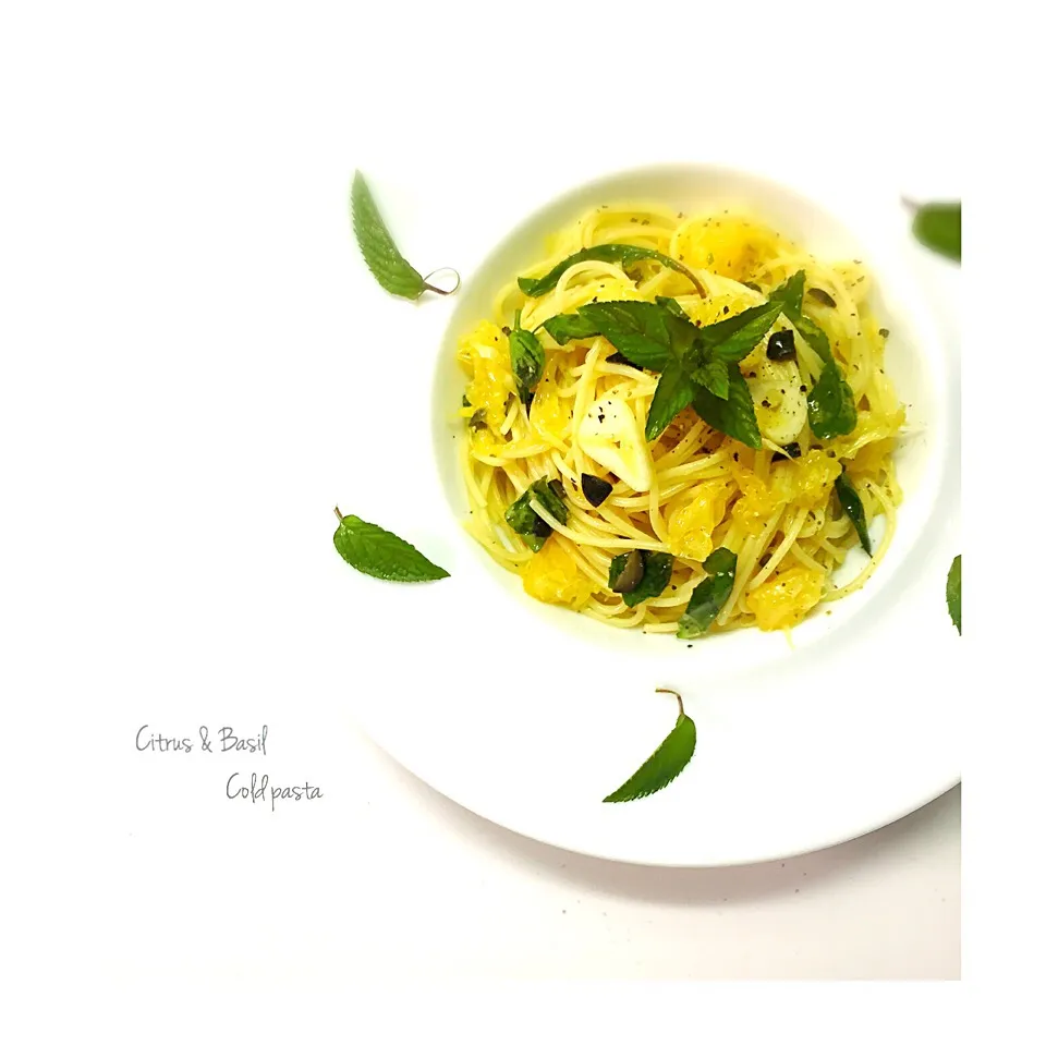 Citrus & Basil Cold pasta 🍃🍊🍃|welcomeizumiさん