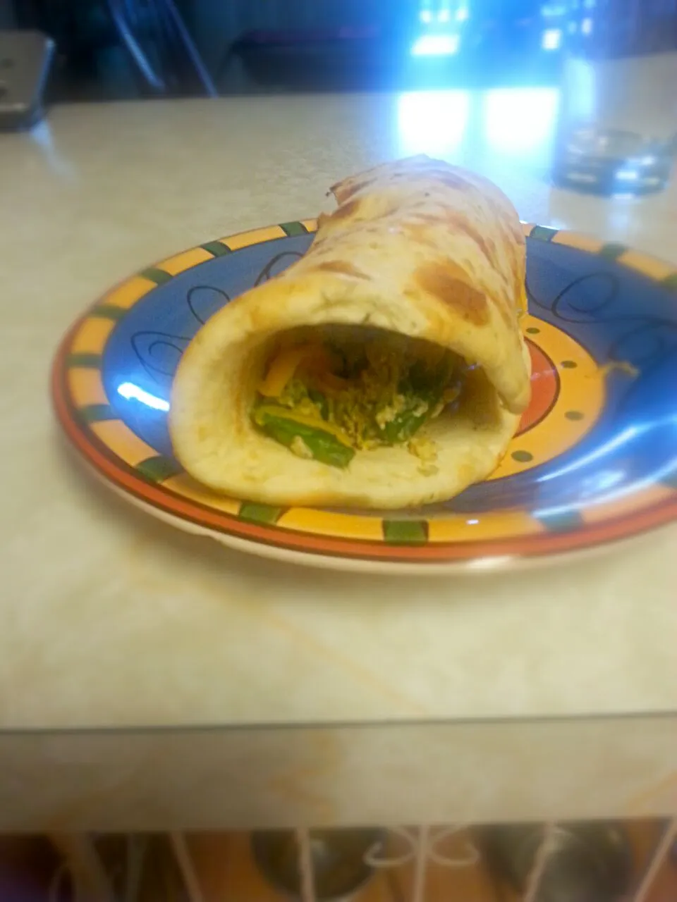 breakfast wrap on a garlic naan!|Crystal Lemieuxさん