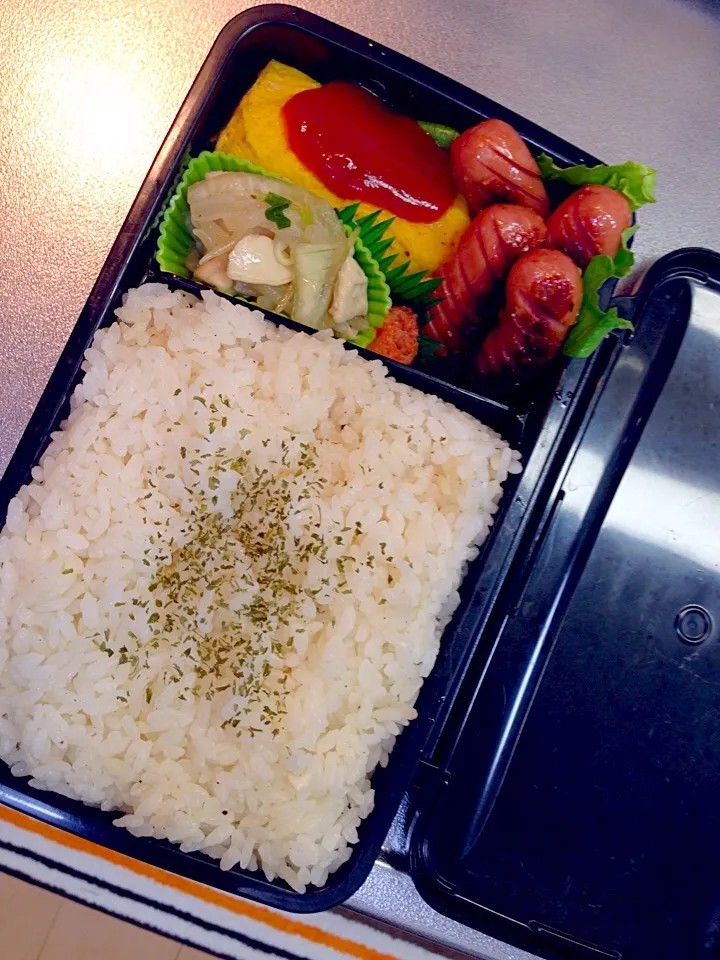 Snapdishの料理写真:ガーリックライス弁当|ゆりえさん