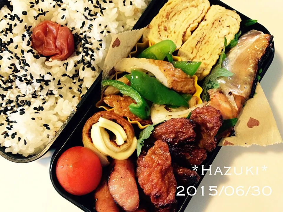 Snapdishの料理写真:高校生息子②弁当🍱今日からお弁当開始(ｰ ｰ;)|Hazukiさん