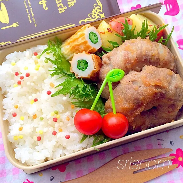 Snapdishの料理写真:2015.6.30 娘弁当|なおさん