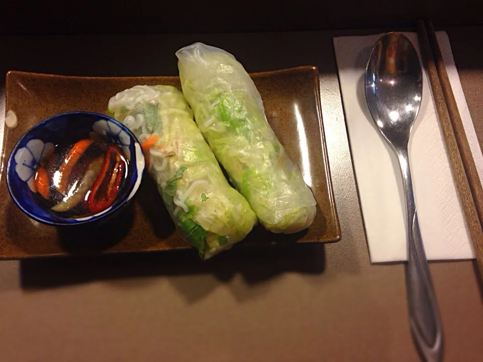 Vegetarian rice paper rolls|March☀さん