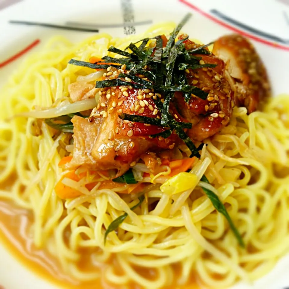 鶏の利休焼き冷やし麺～d(^-^)|たかたかさん