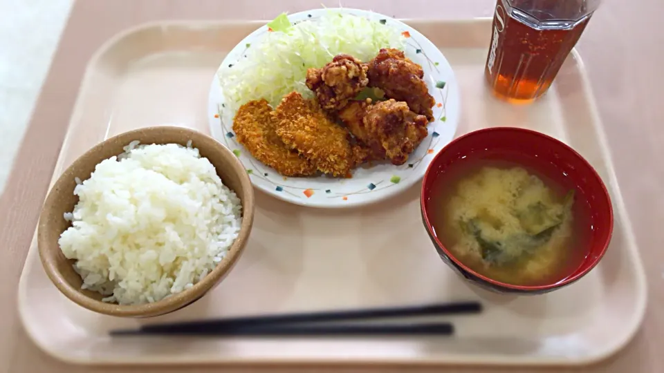 ヒレカツ唐揚げ定食|ウトスさん