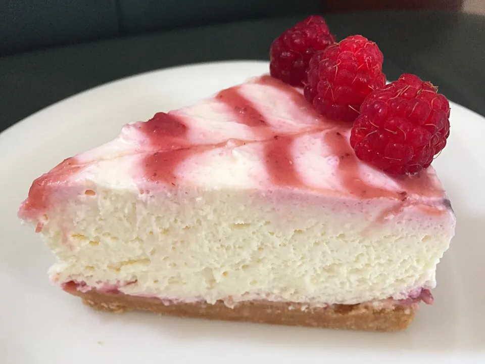 Raspberry Cheesecake Cake 😋⭐️⭐️⭐️⭐️⭐️👍|joさん