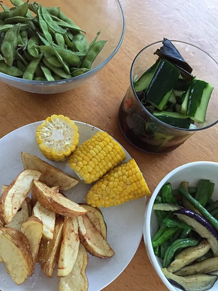 Snapdishの料理写真:畑の野菜達🎶|レナコさん