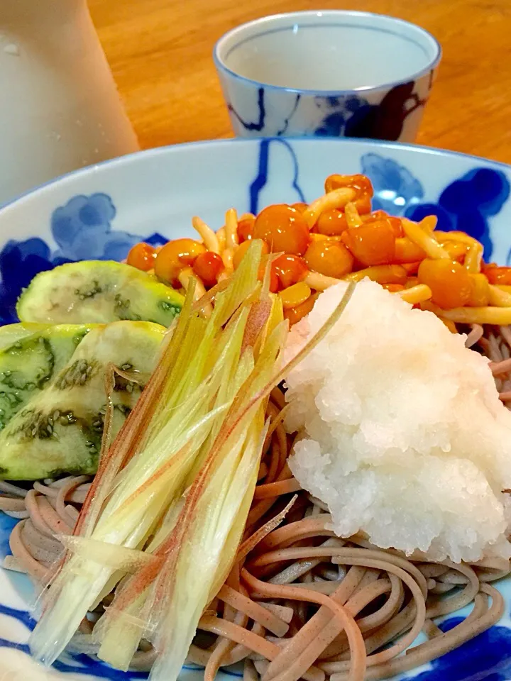 なめこおろし蕎麦 胡桃ダレ|エイコさん