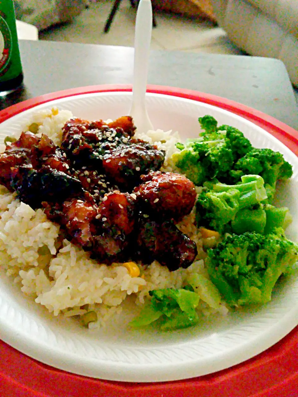 Asian citrus chicken rice and broccoli #homemade #foodgasm #goodeats|christl babcockさん