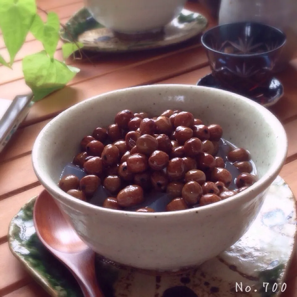 黒蜜タップリかけてどうぞ〜豆かん|まちまちこさん