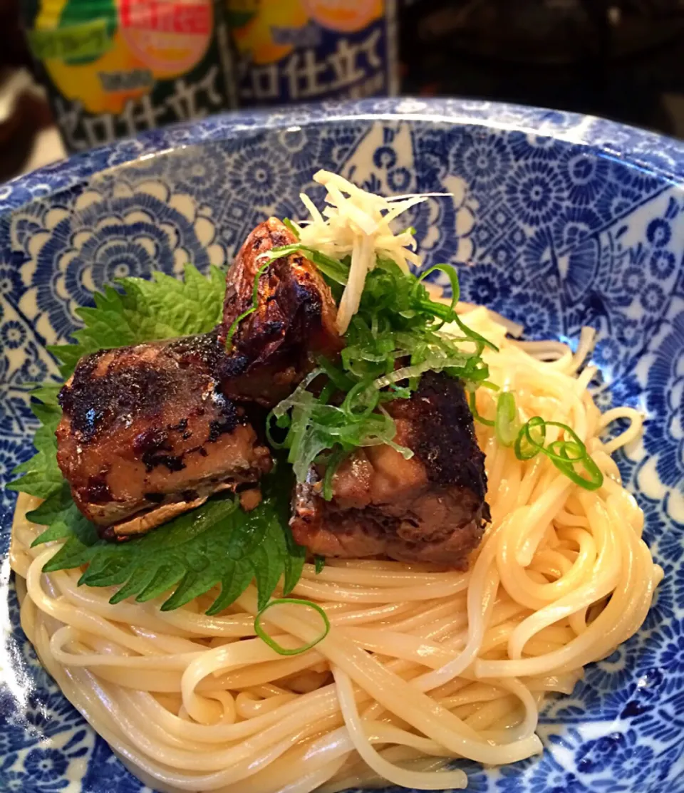 長浜郷土料理・鯖そうめんを鯖缶&和泉のひやむぎでアレンジ♡宝酒造さんのチューハイいただきますたッ第二弾ʕ-̼͡-ʔ|七海さん